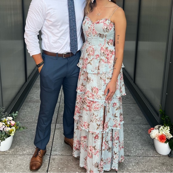 Floral Ruffle Maxi Dress - Picture 3 of 3